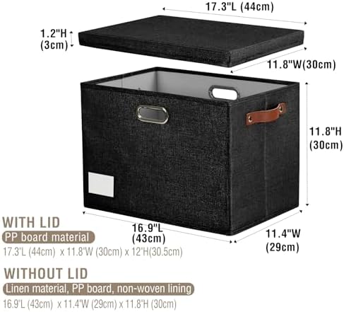 17" Large Fabric Storage Box - Image 3