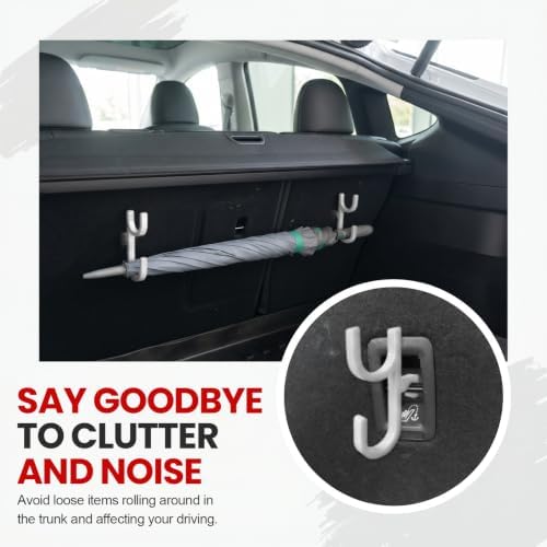 2 PCS Car Umbrella Hook, Silent & Stable Rain Gear Hook Universal Towel Holder - Image 4