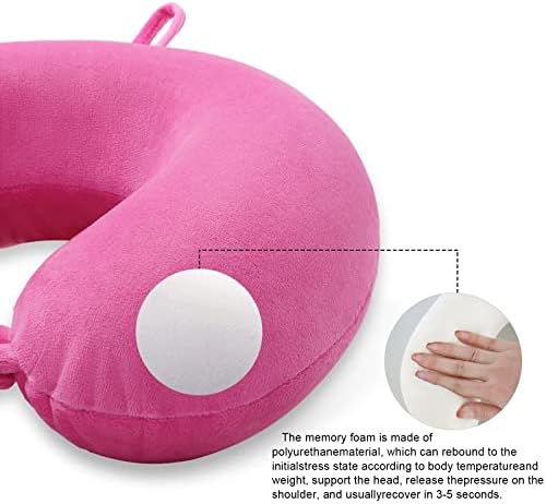 Travel Neck Pillow Memory Foam U Shape Airplane Pillow Deep Powder - Image 5
