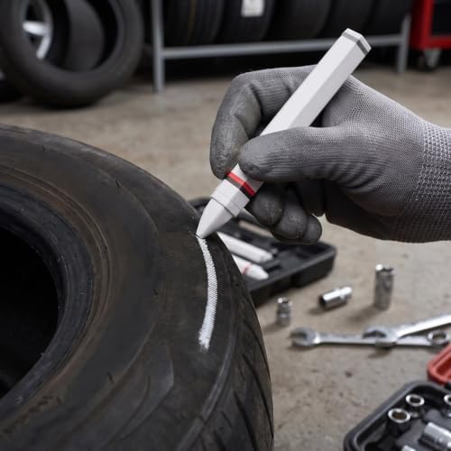 White Tire Marking Pen, Wax Marker - Image 5