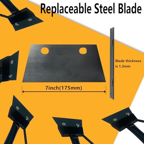 Black Color Heavy Duty Spring Steel Concrete Floor Scraper - Image 7