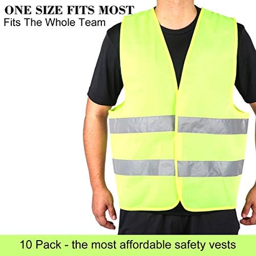DUSKCOVE 10 Pack High Visibility Safety Vest - Image 4
