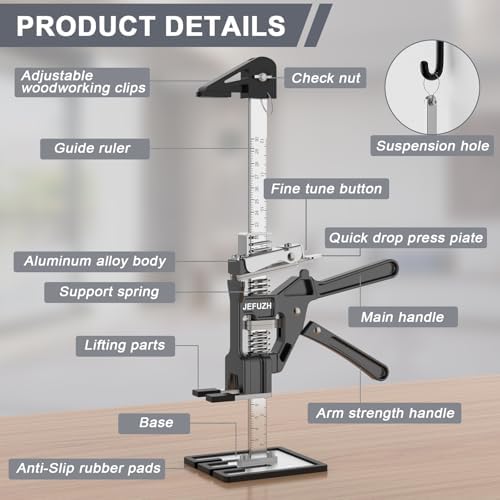Labor Saving Arm Jack 2 Pack, Load-Bearing 440 lb Multi-Function Height - Image 2
