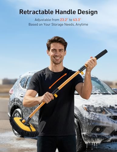 AstroAI 15°Curved Car Wash Brush - Image 4