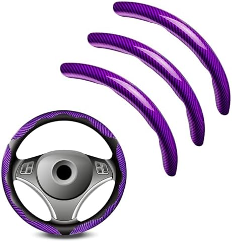 3pcs Universal Carbon Fiber Steering Wheel Cover by Unknown