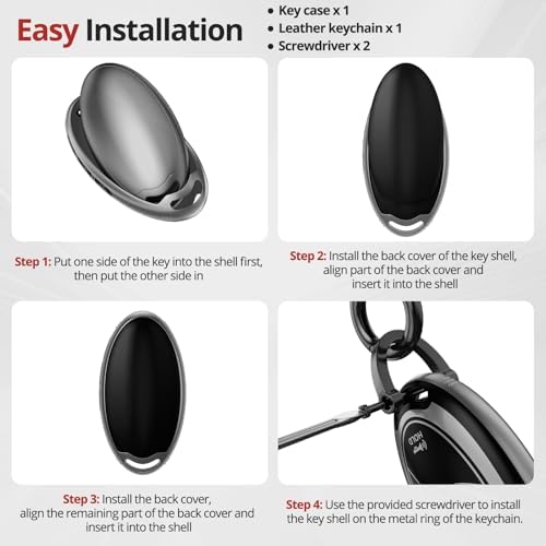 for Hyundai Key Fob Cover & Leather Keychain - Image 7
