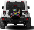 KiuLoam Peace Colorful Frog Spare Tire Cover by KiuLoam