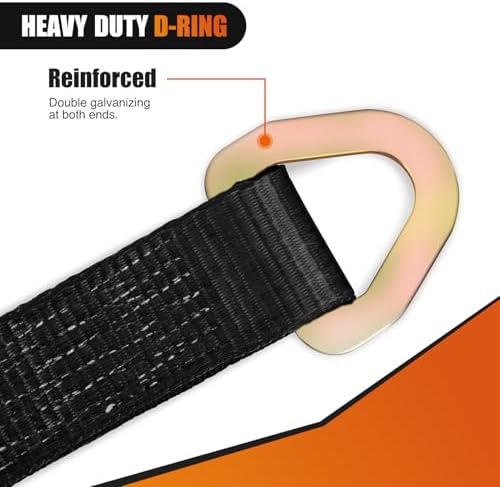 Nilight 2" x 38" Axle Tie Down Straps - Image 6