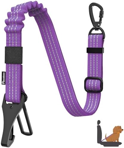 Pawaboo Dog Seatbelt for Car, 3-in-1 Dog Seat Belt Bungee, Shockproof Dogs by Pawaboo