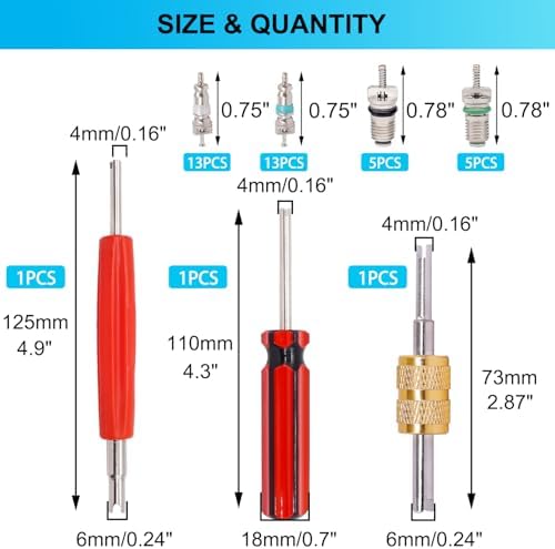 TWTADE Air Conditioning Valve Core Kit - Image 2