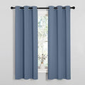 NICETOWN Kitchen Curtains Blackout, Stone Blue by NICETOWN