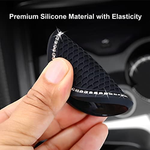 4PCS 2.75 Inch Bling Auto Car Cup Holder Insert Coasters Silicone Anti-Slip - Image 4