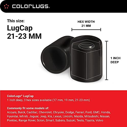 ColorLugs Vinyl Lug Nut Cover | Black | Flexible Fit Wheel Lug Nut Cap | Fits - Image 3