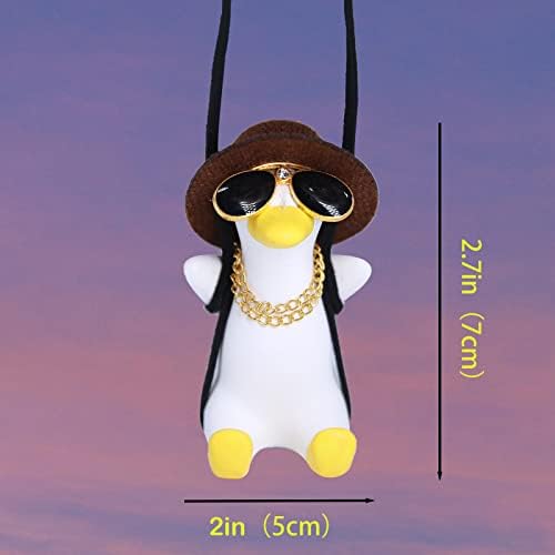 Cool Swinging Duck Car Hanging Ornament, Pendant Interior Rearview Mirror - Image 4