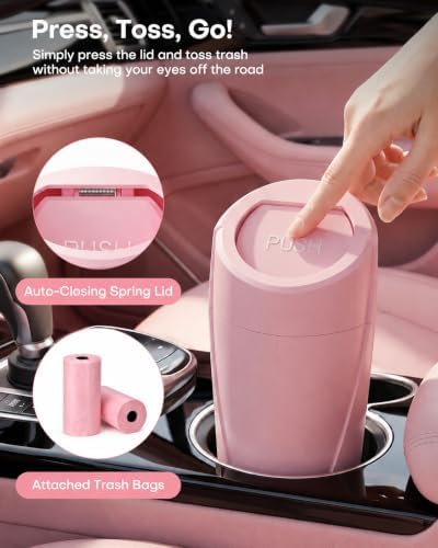 HOTOR Car Trash Can, Bonus Bags - Image 3