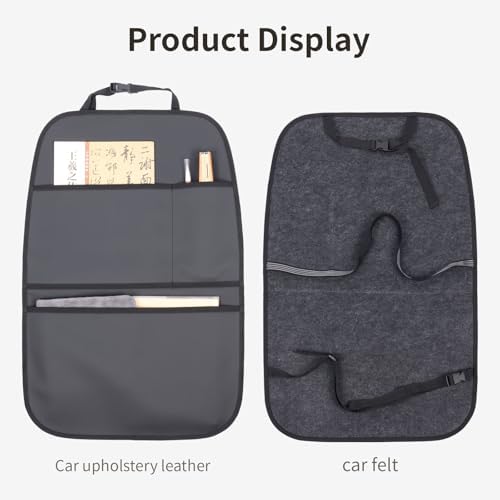 Kick Mat Back Seat Protector Waterproof Leather Car Seat Back Organizers Cover - Image 6