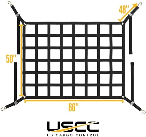 US Cargo Control Cargo Net for Pickup Truck Bed 5.5 FT x 4.2 FT, Adjustable - Image 3