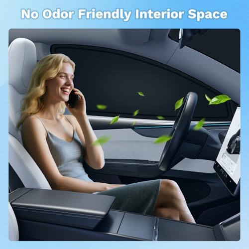 KUST Car Window Shades for Jeep Cherokee 2014-2023 Windshield Sun Shade Side - Image 6