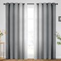 SimpleHome Ombre Curtains Grey to Grey White by SimpleHome