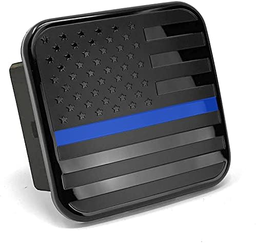 MULL USA Flag Metal Hitch Cover Plug by Autoaccessories