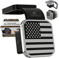 Hitch Cover, Aluminum American Flag, CAR WASH Safe, UV Resistant by TrkWyze