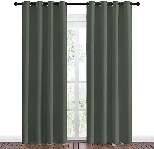 NICETOWN Dark Mallard Blackout Curtains - Image 2