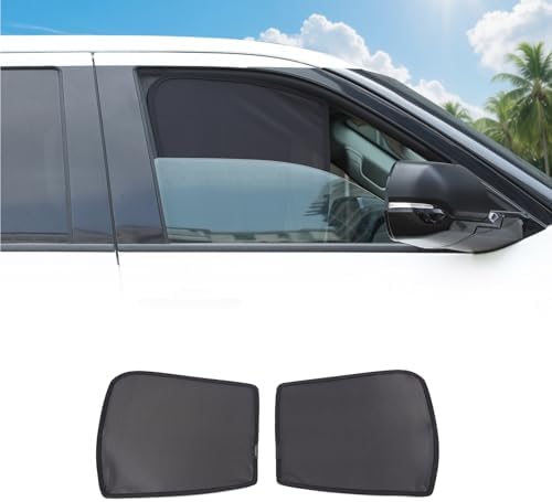 Window Shade Compatible with Toyot@ Tundra 2022-2025, Breathable Mesh Side by HIRUFAIT