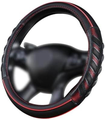 Flying Banner car Steering Wheel Cover Faux Leather Massage Universal fit 3D by FlyingBanner