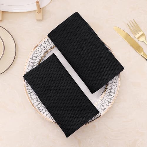 Homaxy 100% Cotton Waffle Weave Kitchen Towels, 12 Pack - Image 6