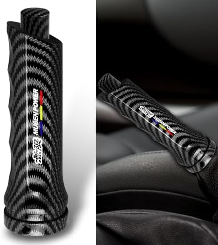 W-POWER Universal Auto Car Aluminum Handbrake Cover Hand Brake Sleeve Handle by W-POWERAutomotive