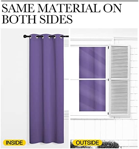 NICETOWN Patio Glass Door Blackout Curtains - Image 6