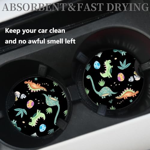 2 Packs Car Coasters for Cup Holders, Keep Cup Holders Clean and Dry, Drink Cup - Image 2
