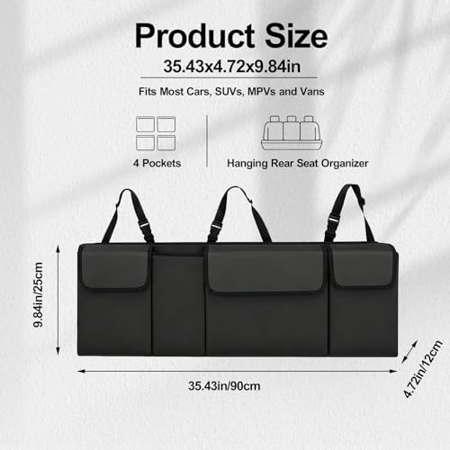 Car Trunk Organizer, Waterproof Backseat Hanging Large Storage - Image 4