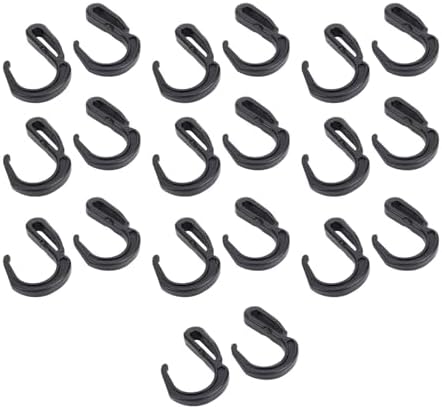 Bungee Cord Hooks 20 Pack Plastic S Clips Cargo Nets - Image 2