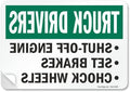 SmartSign "Truck Drivers by SmartSign