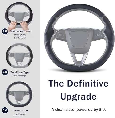 Steering Wheel Cover for Tesla Model Y 2025- Present/Model 3 Highland - Image 4
