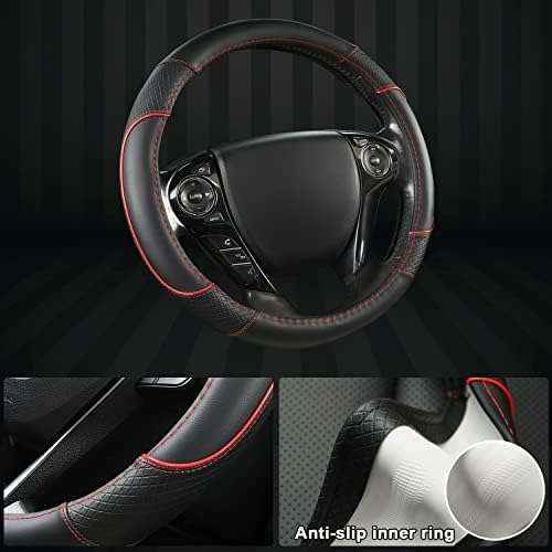 GIANT PANDA Microfiber Leather Steering Wheel Cover - Image 4