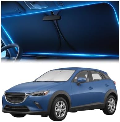 Magnelex Windshield Sun Shade for Mazda CX-3 2016-2021, Foldable Car Window by Magnelex