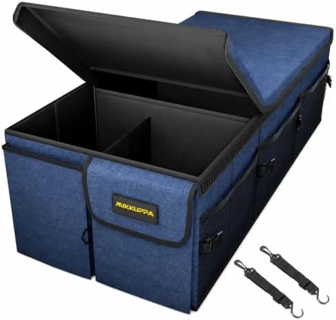 MIKKUPPA Trunk Organizer with Lid - 95L Collapsible Car Organizer by MIKKUPPA
