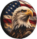 Bald Eagle Spare Tire Cover for SUVs RVs Trailers Campers Trucks, Universal by FEIONAGY