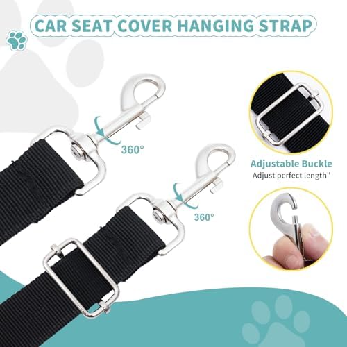 2Pcs Straps of Dog Car Seat Cover - Image 3