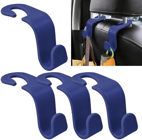 4PCS Car Seat Headrest Hooks, Car Purse Hook, Seat Back Organizer Storage by Unknown