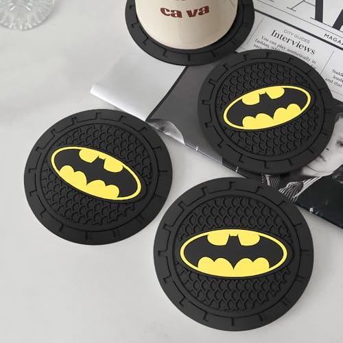 Cup Holder Insert Coaster for Batman DC Fans, Anti Slip Car Cup Coaster - Image 4