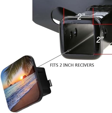 Swono Sunset Seaside Travel Trailer Hitch Cover - Image 3