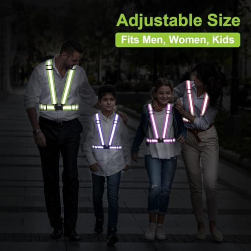 Reflective Vest Running Gear, 2-10Pack High Visible Safety VES - Image 4