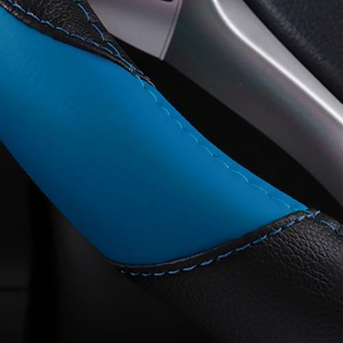 Leather Car Steering Wheel Cover, Universal Fit - Image 6