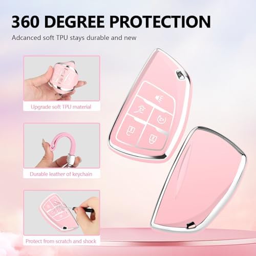 for Chevy Key Fob Cover, 5 Button TPU Protection Case - Image 4