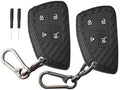 QBUC 2 Pcs for Chevy Key Fob Cover, 4 Buttons Silicone by QBUC