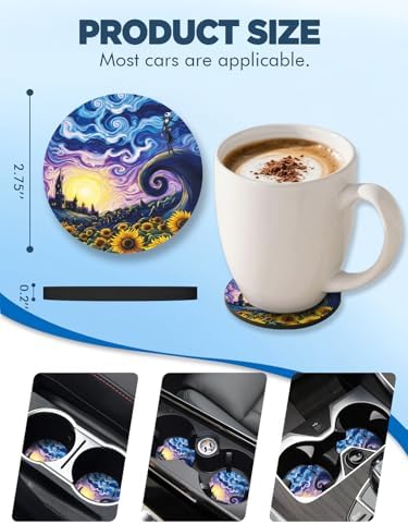 WOCOCN Car Coasters for Cup Holders - Image 6