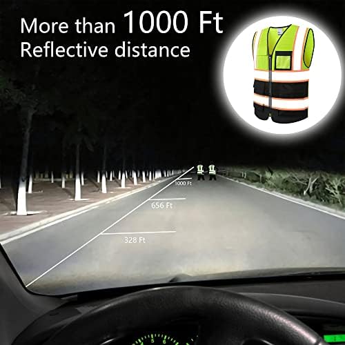 Reflective Safety Vest for Men Women Construction Vest ANSI Standard AP1 - Image 5